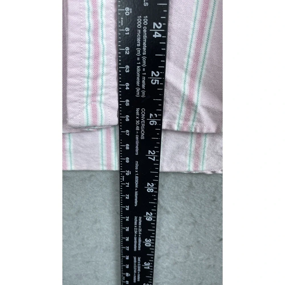 Ralph Lauren‎ Shirt Youth 14 Pink Stripe Long Sleeve Button Down Top Pony Logo